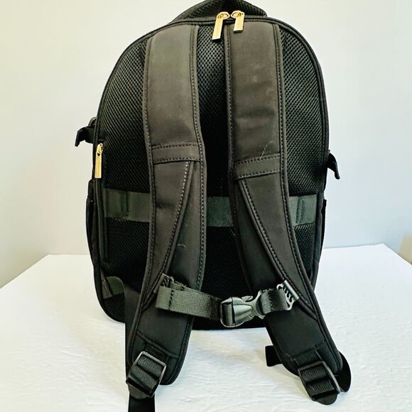 ISAAC MIZRAHI TIKTOK VIRAL LAPTOP ON-THE-GO ESSENTIALS TRAVEL BACKPACK BLACK - Picture 2 of 12